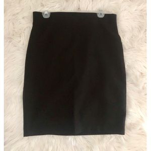 Black pencil skirt
